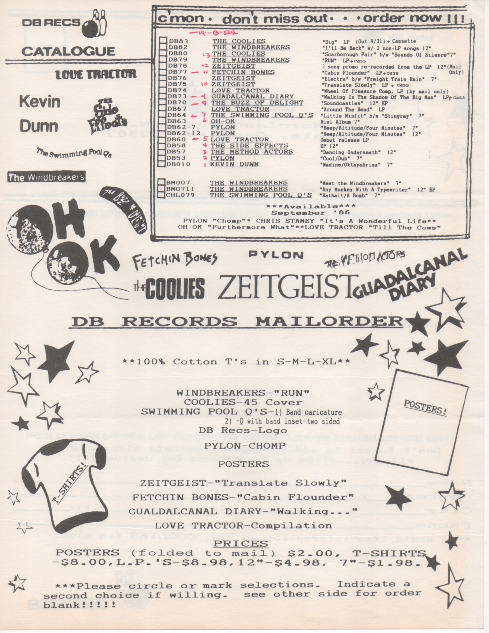 DB Recs mail-order catalogue